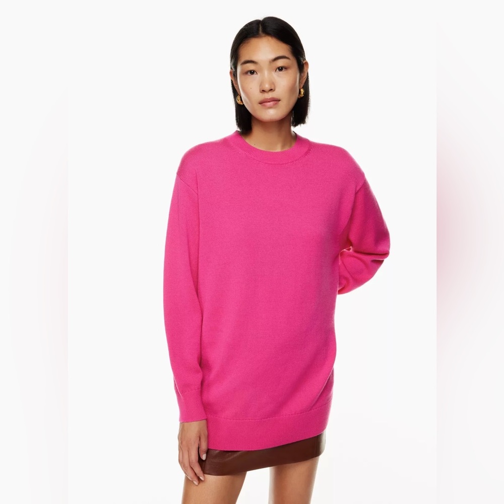 Wilfred Endless Sweater Wool Aritzia Pink Barbie‎